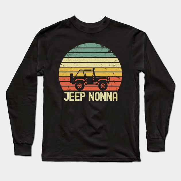 Jeep Nonna Vintage Jeep Long Sleeve T-Shirt by Oska Like